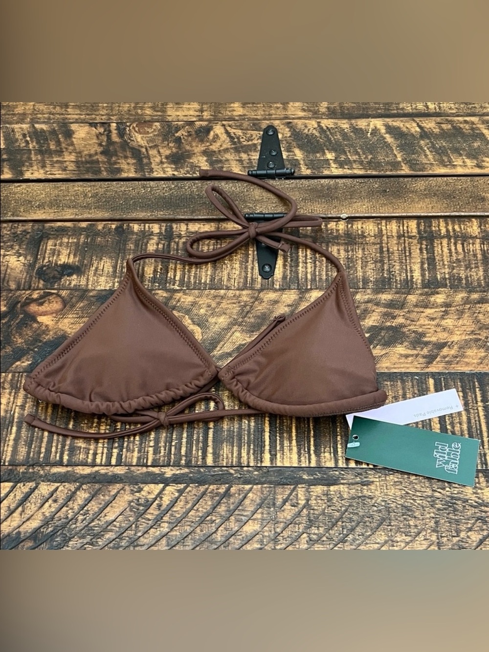 Xhilaration Chocolate Brown Bikini Top